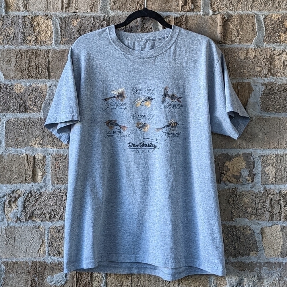 Dan Bailey Fly Shop Fishing Tackle Lures Short Sleeve T-Shirt Medium Unisex